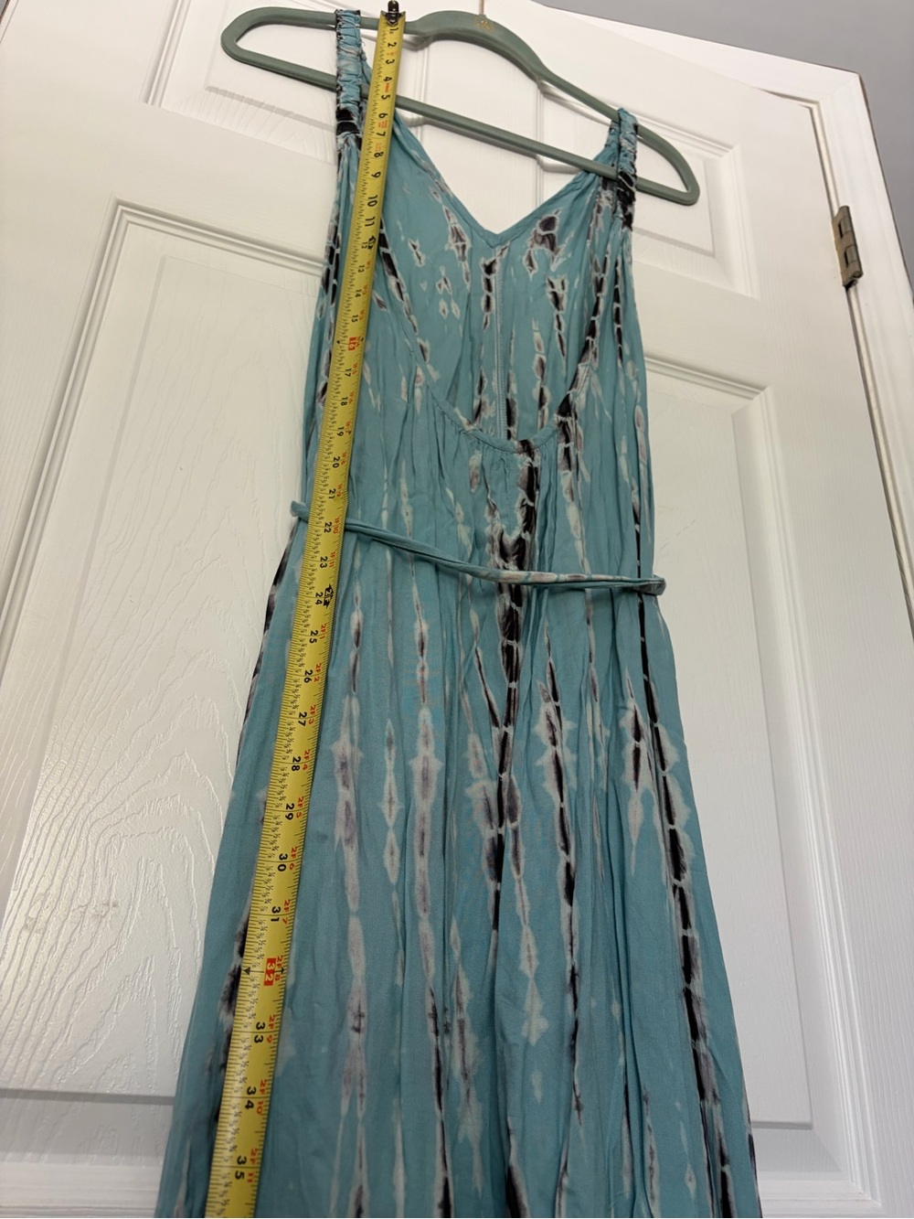 Women’s V-Neck Maxi Dress Tie-Dyed - Picture 10 of 13